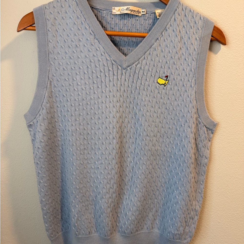 Augusta National Blue Sweater Vest Master’s Magnolia M